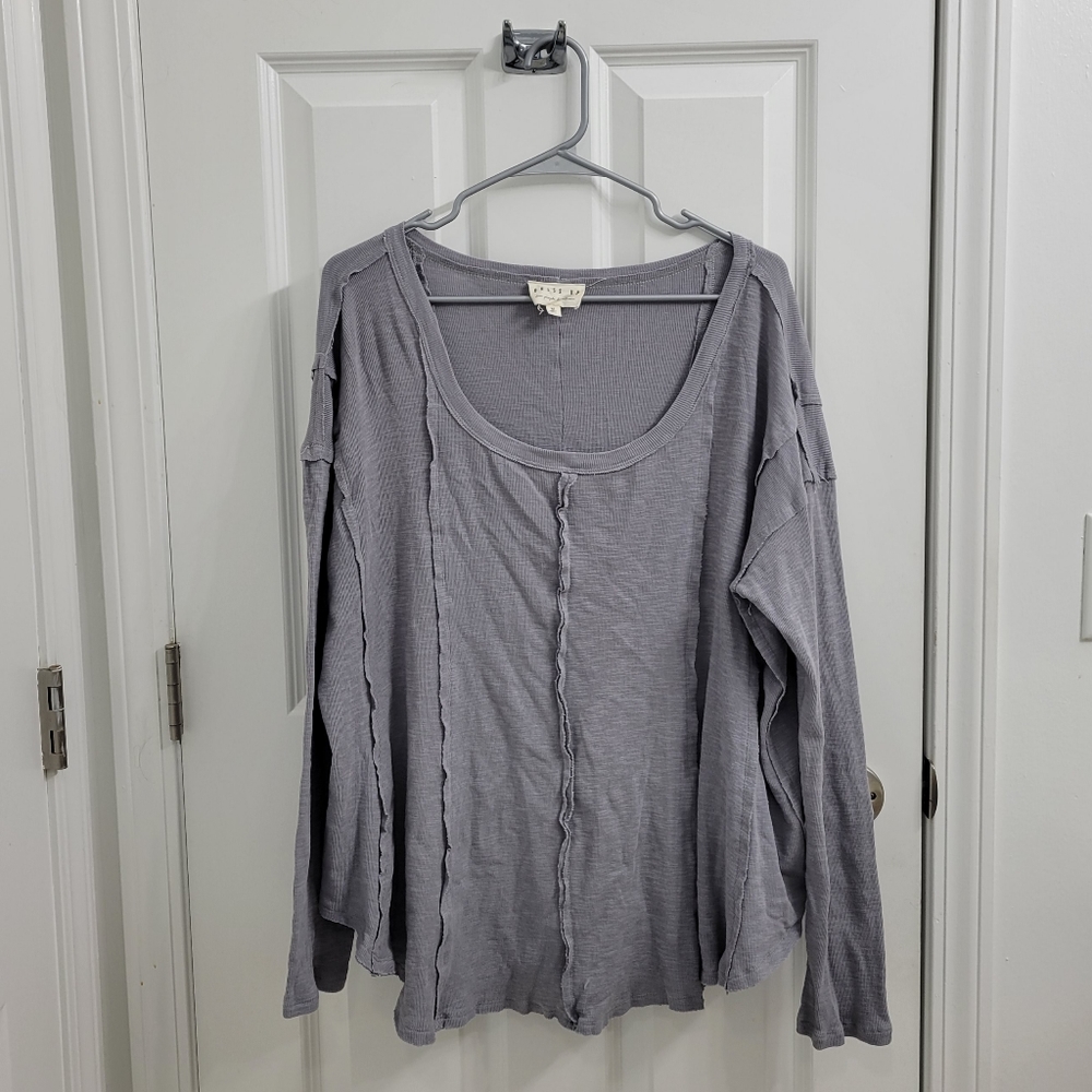 Dress Up Oversized Long Sleeve Top